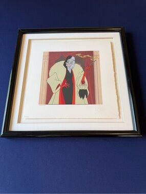 Disney Parks Villain Cruella De Vil Hello Dahling Limited Edition Lithograph